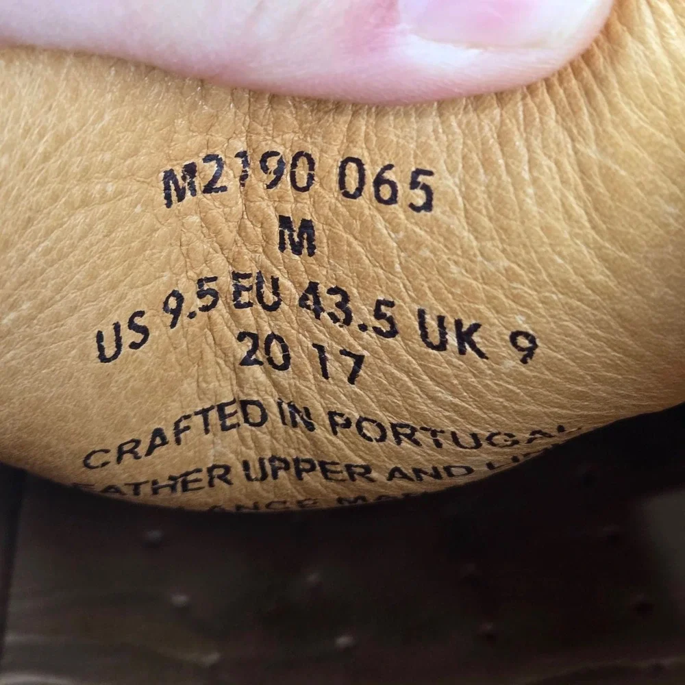 Samuel Hubbard Free Spirit Tan Leather Slip On Loafers Vibram Mens 9.5 M M2190